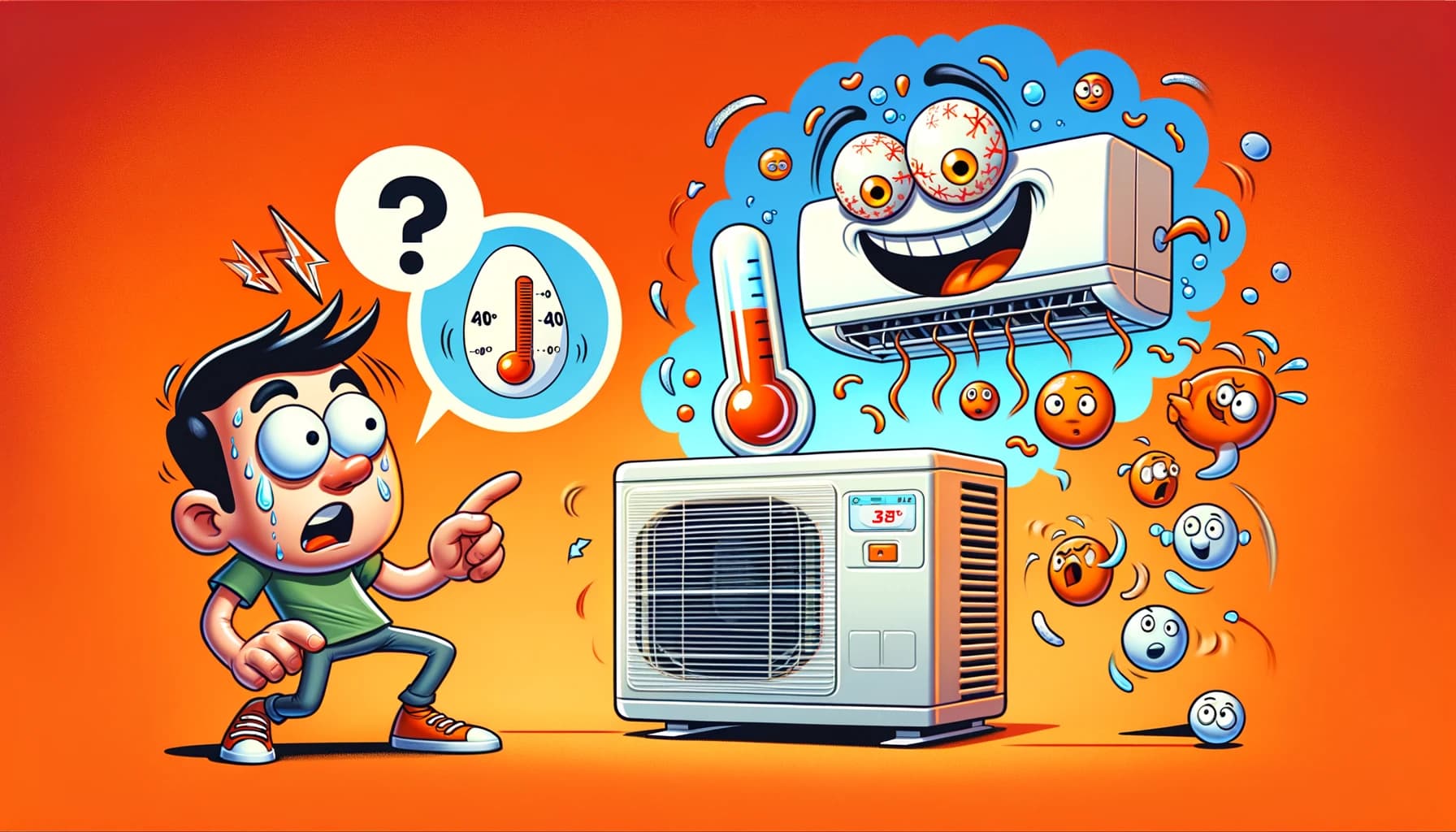 Ar condicionado muda temperatura sozinho